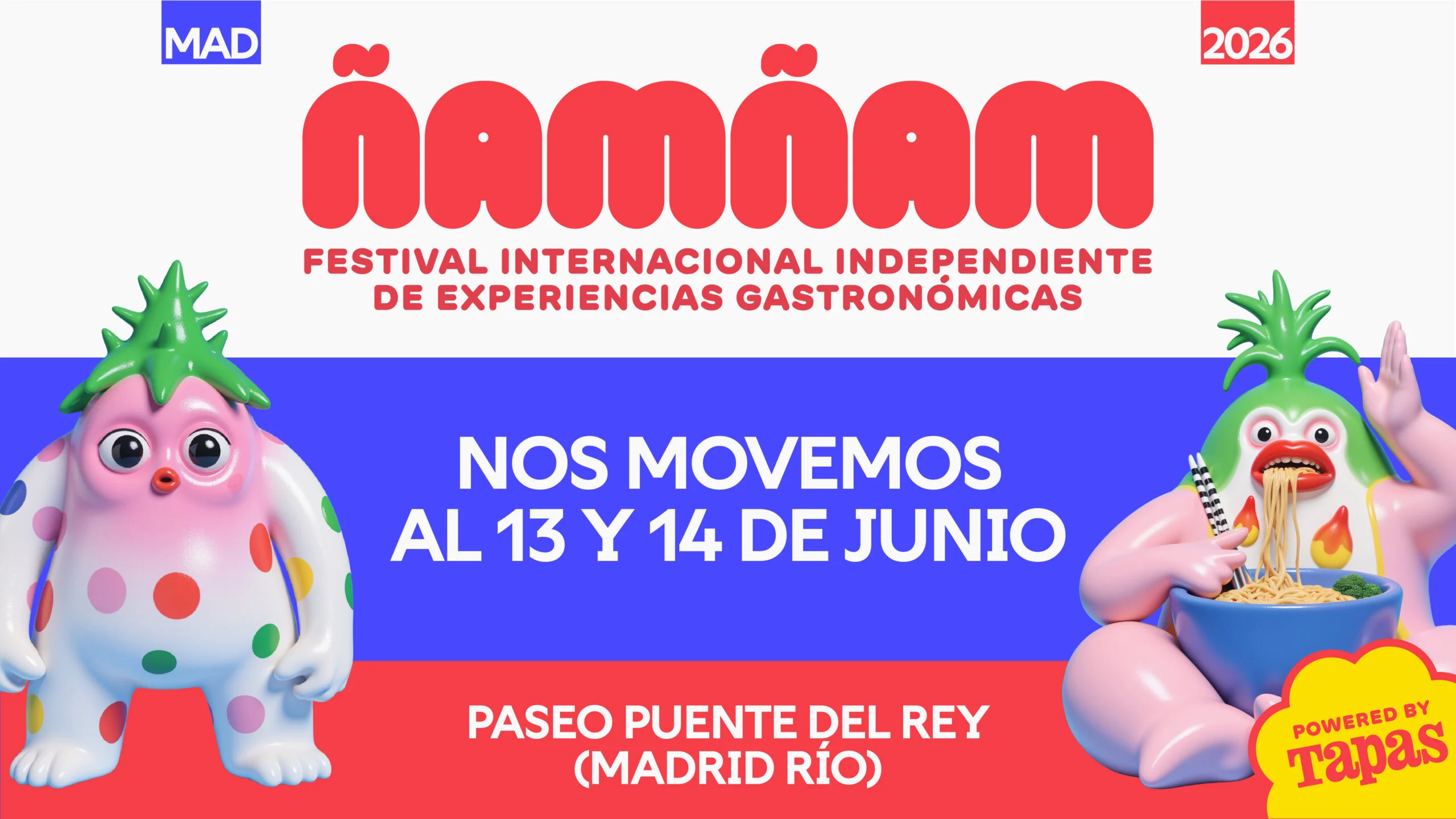 Ñam Ñam con lluvia no es lo mismo: el festival se mueve al 13 y 14 de junio para asegurar el sol en Madrid Río
